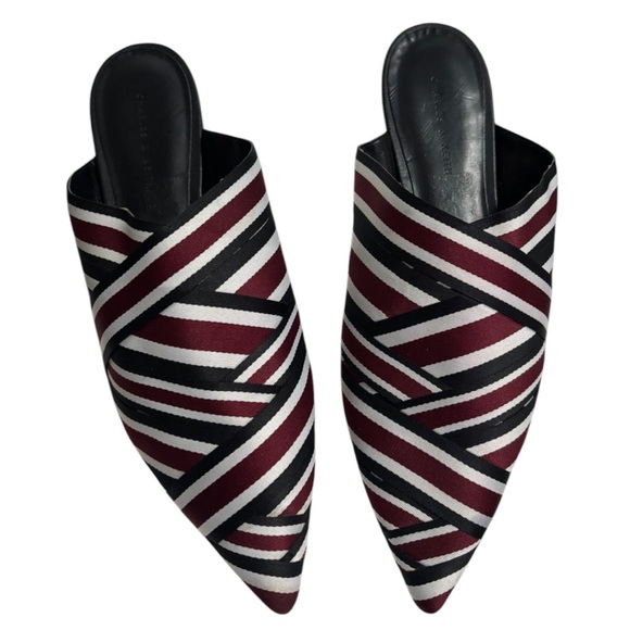 CHARLES & KEITH Women’s Multicolored Grosgrain Mules - Picture 5 of 10